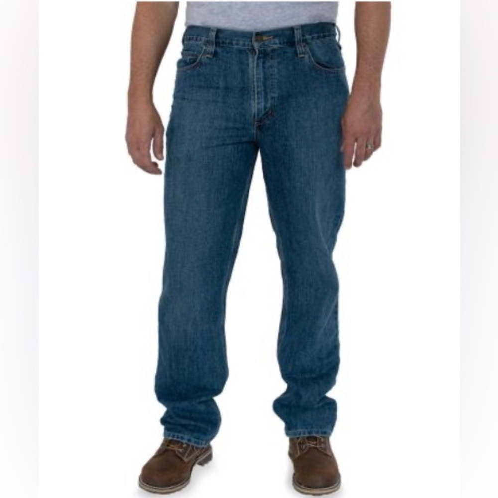 Carhartt men’s straight leg Holter relaxed fit size 42x30 denim‎ jeans work wear